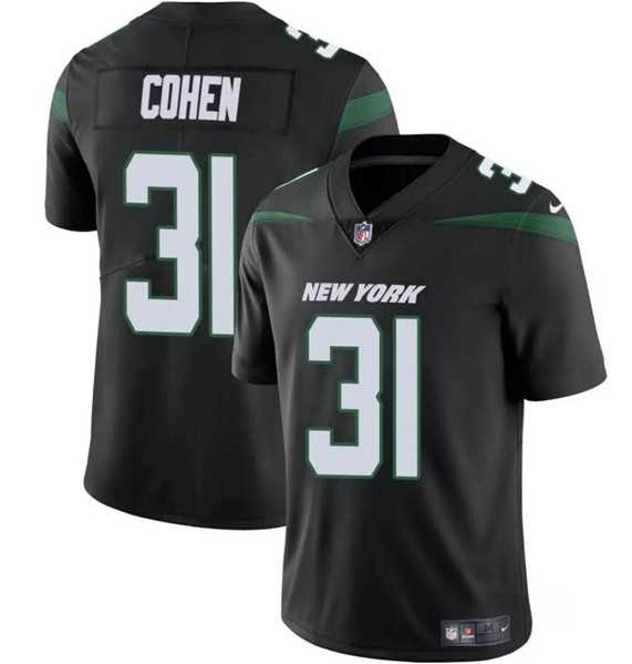 Men & Women & Youth New York Jets #31 Tarik Cohen Black Vapor Untouchable Limited Football Stitched Jersey